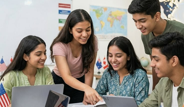 Image — students collaborating